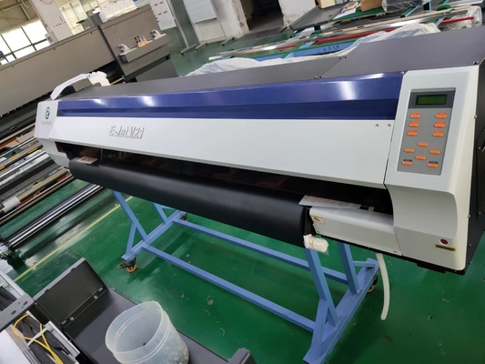 Sublimasi Tekstil Digital Flatbed Inkjet Printer 1.85m untuk Banner Tshirt