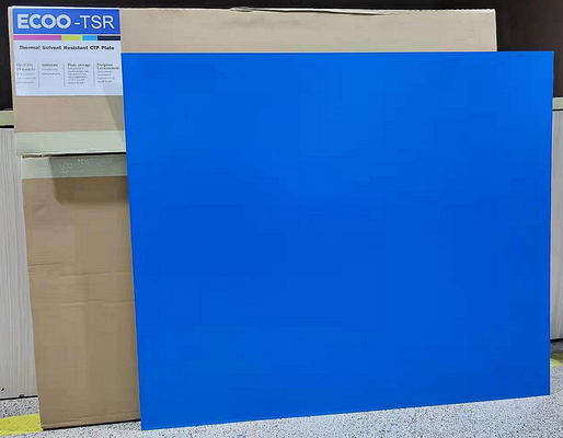 Pelat CTP Termal Positif Sensitivitas Tinggi Kemampuan Tinta UV Lapisan Ganda