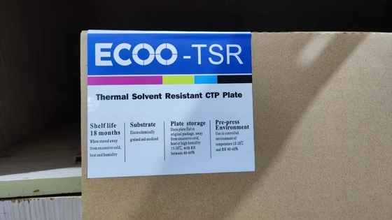 Pelat CTP Termal Positif Sensitivitas Tinggi Kemampuan Tinta UV Lapisan Ganda