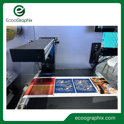 Mesin Cetak Digital Roll To Roll Label Foil Stamping Varnish Enhancement