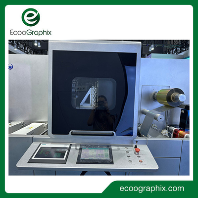 Mesin Cetak Digital Roll To Roll Label Foil Stamping Varnish Enhancement
