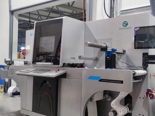 Mesin Pencetakan Label Digital Untuk Roll To Roll Label Foil Stamping Dan Varnishing