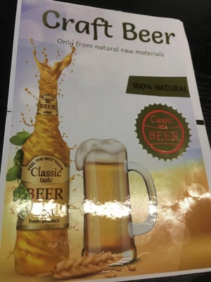 Label Digital Cold Foil Stamping dan Spot Varnishing Enhancer