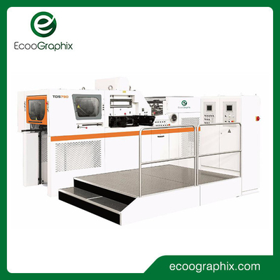 Mesin Pemotong Die Stamping Foil Jenis Platen Dengan Pisau Baja