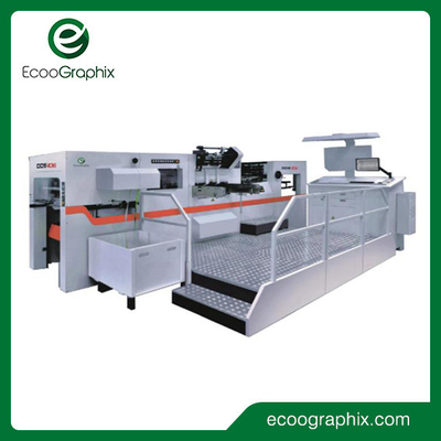 Mesin Pemotong Mati Stamping Foil Format Besar Otomatis 7000 lembar Per Jam