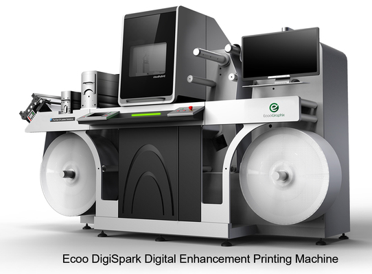 EcooSpark UV Piezo LED Curing Label Digital Mesin Pencetakan Meningkatkan Efisiensi