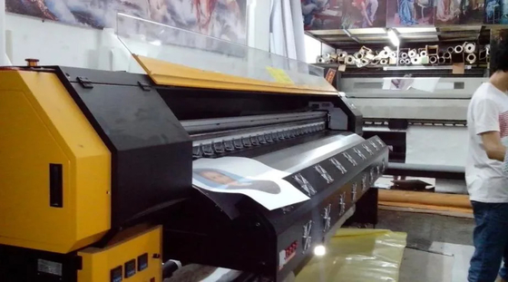 High Resolution 3,2m Width Roll To Roll Sublimation Textile Printer untuk Tembaga