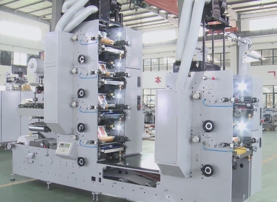 Mesin Cetak Label UV Flexographic Otomatis 60m/Min 6 Warna