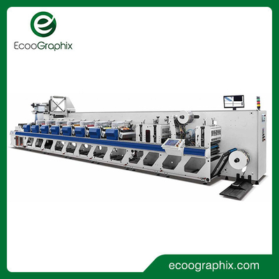 Kecepatan Tinggi Sepenuhnya Terkendali Servo Printer Modular 8 Warna Flexo Dengan Layar Sentuh Bergerak