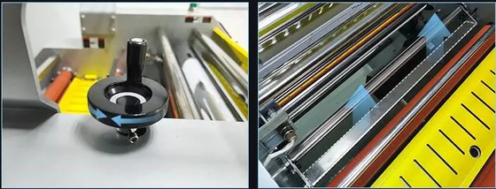 EcooGraphix 720mm Lebar Mesin Laminating Format Kecil Dengan Pemotong Untuk Penggunaan Kantor