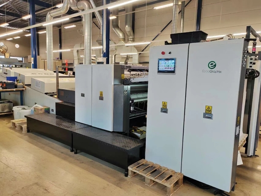 44 Kw 1060mm Format Spot UV Varnish Machine Kecepatan Tinggi Dengan Anilox