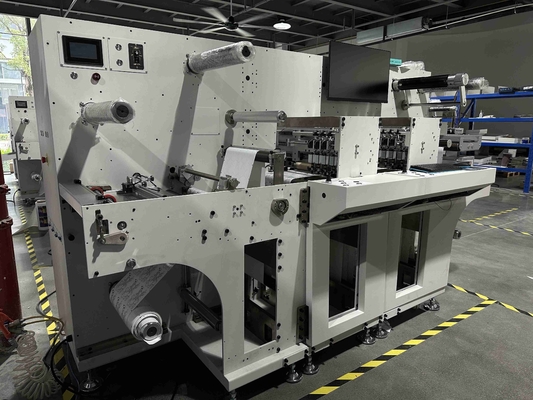 Full Servo Motor Mesin Pemotong Label Otomatis dan Digital Tinggi Lebar 40 - 350mm