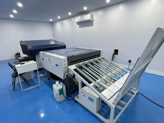 Format besar Offset CTP Plate Mengembangkan Mesin Prosesor Max Lebar 1200MM