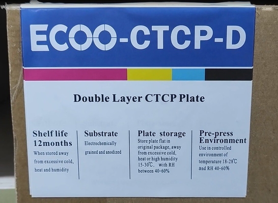 Plat pencetakan ofset konvensional Lapisan ganda CTCP Lapisan tahan tinta UV