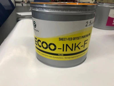 ECOO-INK-F Tinta Cetak Offset Berbasis Pelarut Merah dengan Umur Simpan 3 Tahun dalam kemasan 1 atau 2.5 kg/kaleng dan 6 Kaleng/Karton