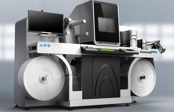 Digital Label Printing Roll To Roll Machine 3D Embossing dan Spot Varnishing