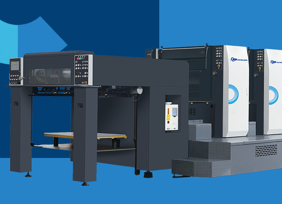 37kw Motor Power 4 Color Offset Printing Machine dengan Max.feeder Tinggi tumpukan 1180mm