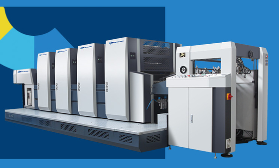 4 Up Format Multi-Color Sheet-Fed Offset Printing Press dengan Kecepatan 12000sph