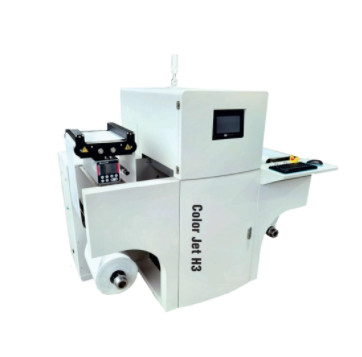 Mesin Pencetakan Digital Inkjet 4 Warna Jet H3 Roll To Roll Label