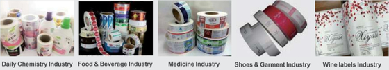 Roll to Roll Feeding CMYK Mesin Pencetakan Label Inkjet Digital untuk Pengoperasian Mudah