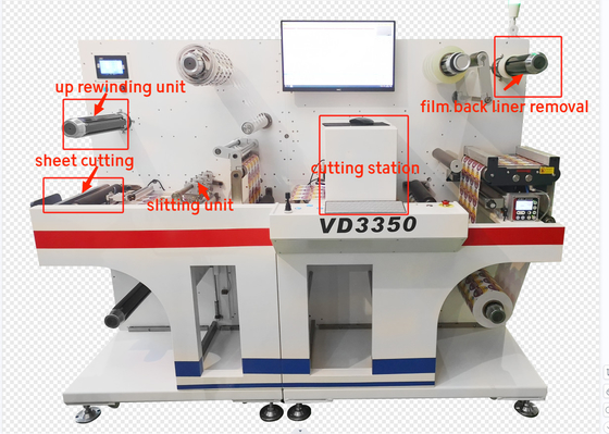 VD3350 Digital Label Die Cutter dengan pemotongan dan laminasi