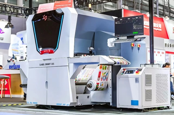 Pencetak Inkjet Label Digital Full-Color Roll To Roll