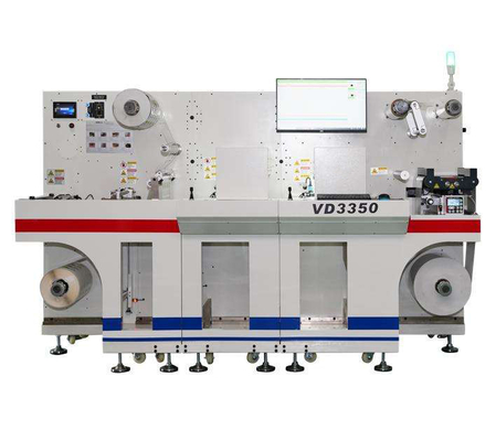 Dua Stasiun All-In-One Digital Label Finisher Die Cutting Machine