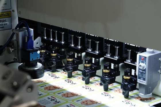 Satu Stasiun Enam Kepala VD3350 Digital Auto Feeding Label Die Mesin Pemotong