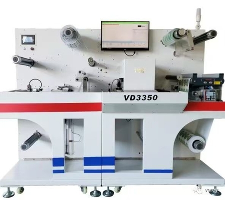 Mesin pemotong label digital roll-to-roll dengan opsi laminasi 27 M/min Kecepatan