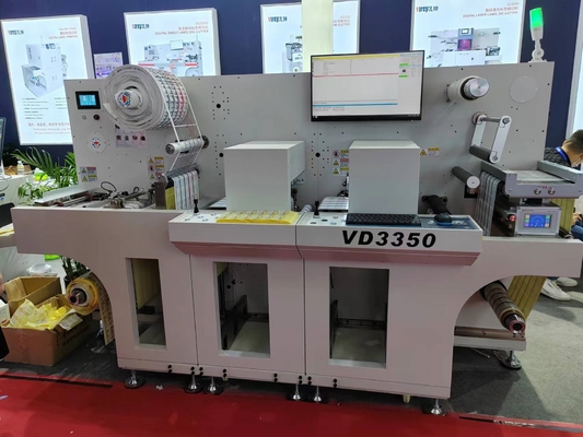 Mesin pemotong label digital roll-to-roll dengan opsi laminasi 27 M/min Kecepatan