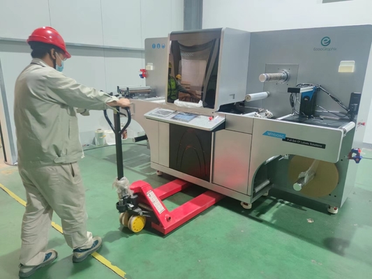 Mesin Pencetakan Label Digital Roll To Roll Foil Stamping Dan Varnishing