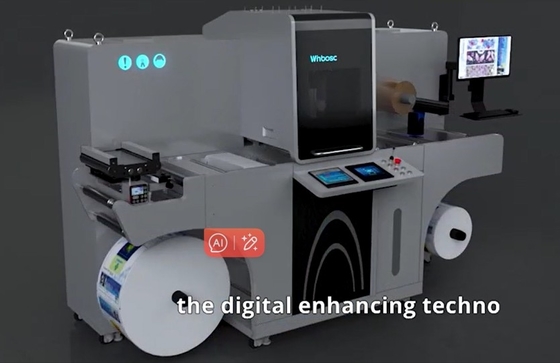 Ecoospark UV Piezo Inkjet Label Roll Embellishment Machine Solusi yang sempurna untuk efek yang ditingkatkan
