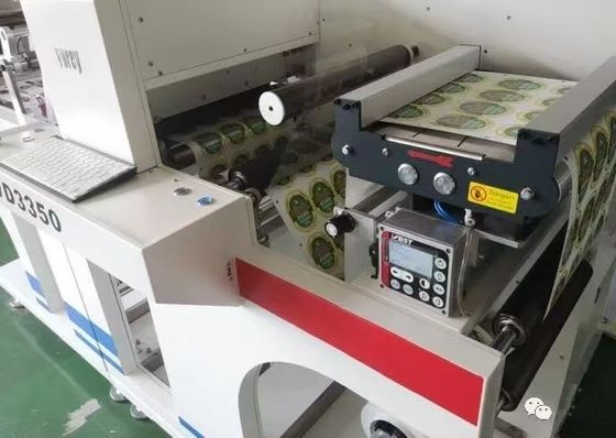 Pemotong Die Laser Roll To Sheet Digital dengan Kecepatan Potong Maksimal 27m/menit dan Lebar Label Maksimal 330mm
