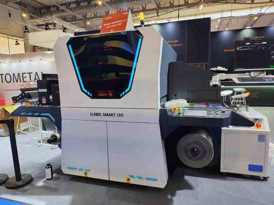 216mm Digital Label UV Press dengan 1200*600 dpi Resolusi dan 10m/min - 75m/min Kecepatan Pencetakan