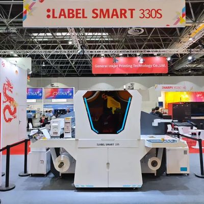 216mm Digital Label UV Press dengan 1200*600 dpi Resolusi dan 10m/min - 75m/min Kecepatan Pencetakan