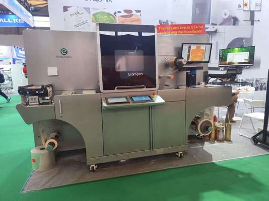 Digital Label Post Press Embellishment Mesin EcooSpark