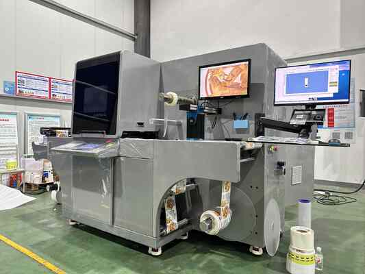 EcooSpark Digital Label Printing Finishing Embellishment Solusi khusus