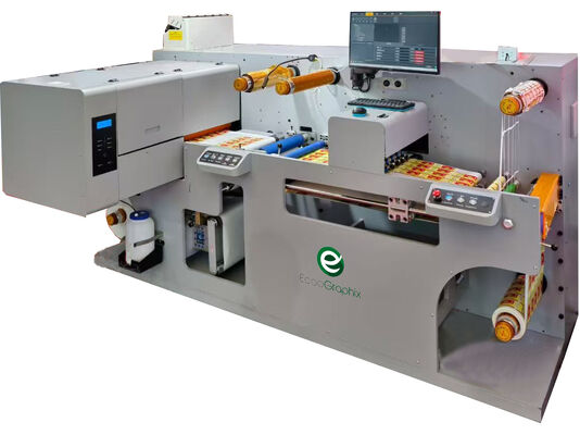 Mesin Pencetakan Label Digital Dengan Fungsi Pemotongan Dan Laminasi