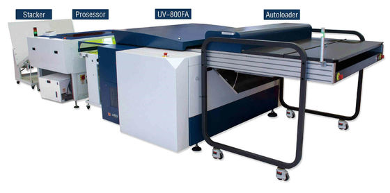 Pengumpanan Plat 2400 Dpi Single Kaset Prepress Lini Produksi