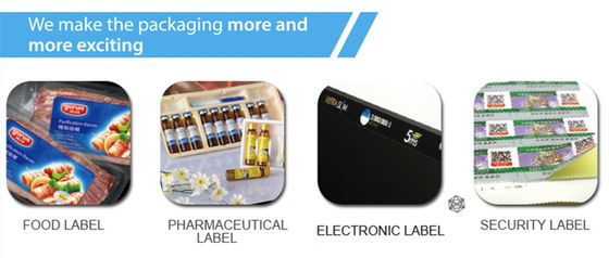 60m / Min Flexographic UV Adhesive Label Logo Printer