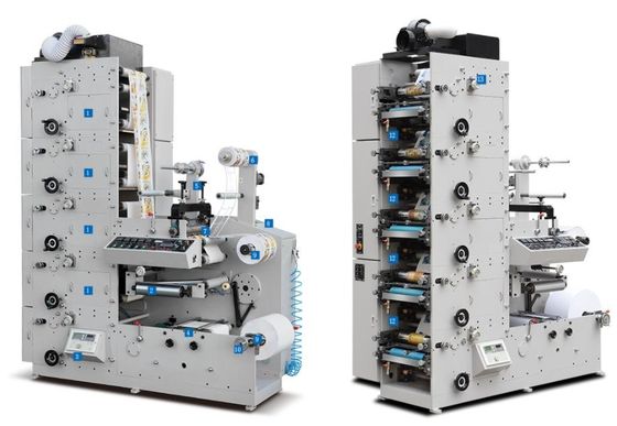 6 Warna 60m / Min Mesin Cetak Perekat Label UV Flexo