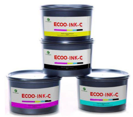 ECOO-INK-C 15000rph Offset Printing Ink Untuk Percetakan Kecepatan Menengah