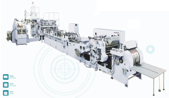 34kw 70bags / Min Bottom Bag Window Box Patching Machine