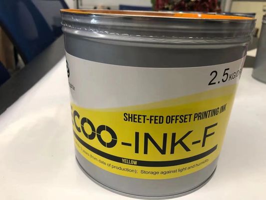 CMYK Fast Dry Offset Sheetfed UV Printing Tinta 2.5kgs/Tin