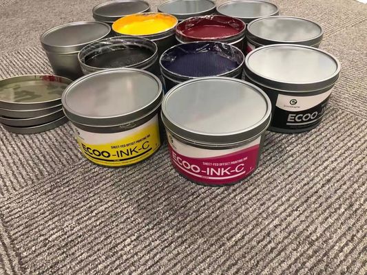 CMYK Fast Dry Offset Sheetfed UV Printing Tinta 2.5kgs/Tin