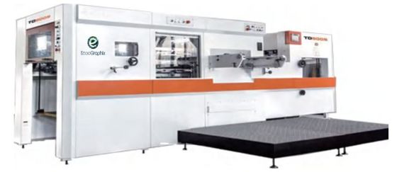 800x580mm Automatic Foil Stamping Die Cutting Machine Dengan Pengupasan