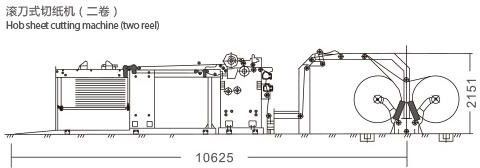 GM-1400 Single Knife Thermal Paper Slitting Rewinding Machine Mesin pemotong kertas termal