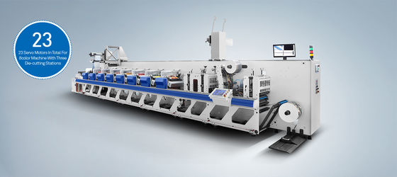 180 m / mnt Mesin Pencetak Flexo Modular Terkendali Servo
