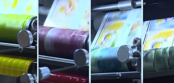 Mesin Cetak Label Perekat Flexographic Penyesuaian Plat 360 Derajat