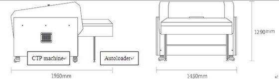 A2 B2 64CH Ctp Plate Making Machine 2400dpi Untuk Pencetakan Koran